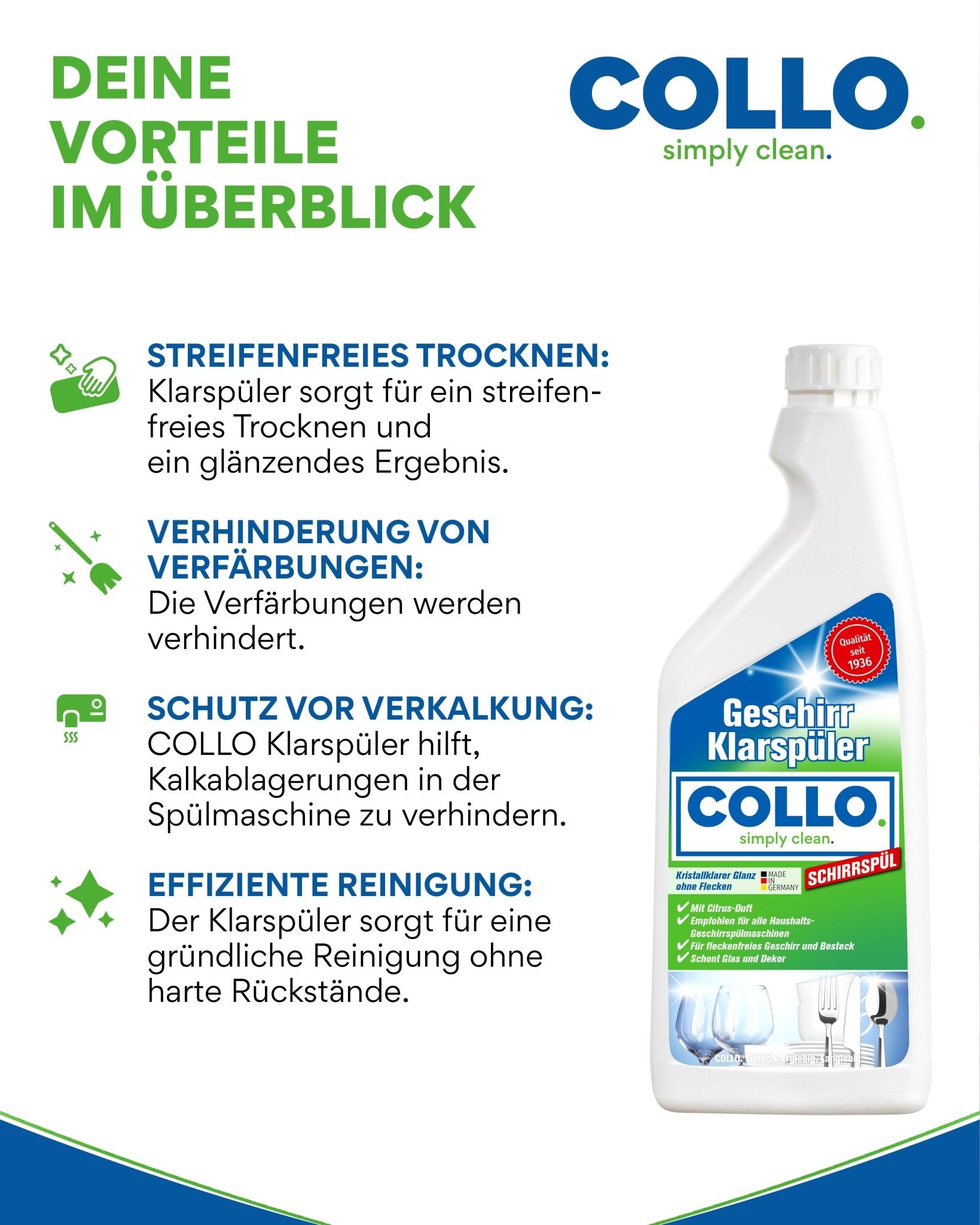 Klarspüler für strahlendes Geschirr Klarspüler für strahlendes Geschirr