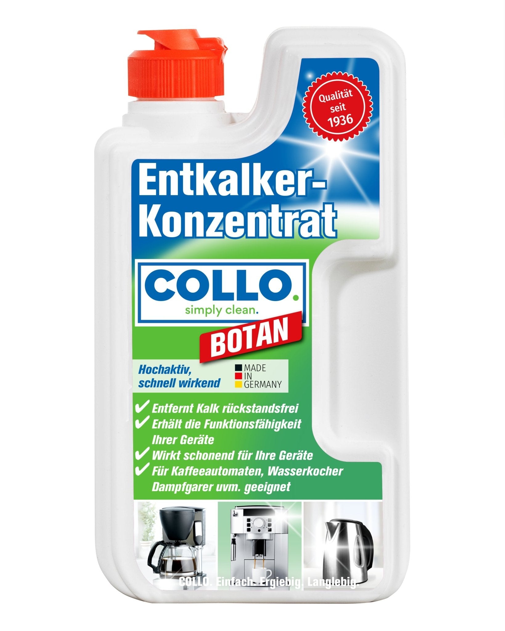 Botan - Entkalkerkonzentrat für Kaffeemaschinen Botan - Entkalkerkonzentrat für Kaffeemaschinen