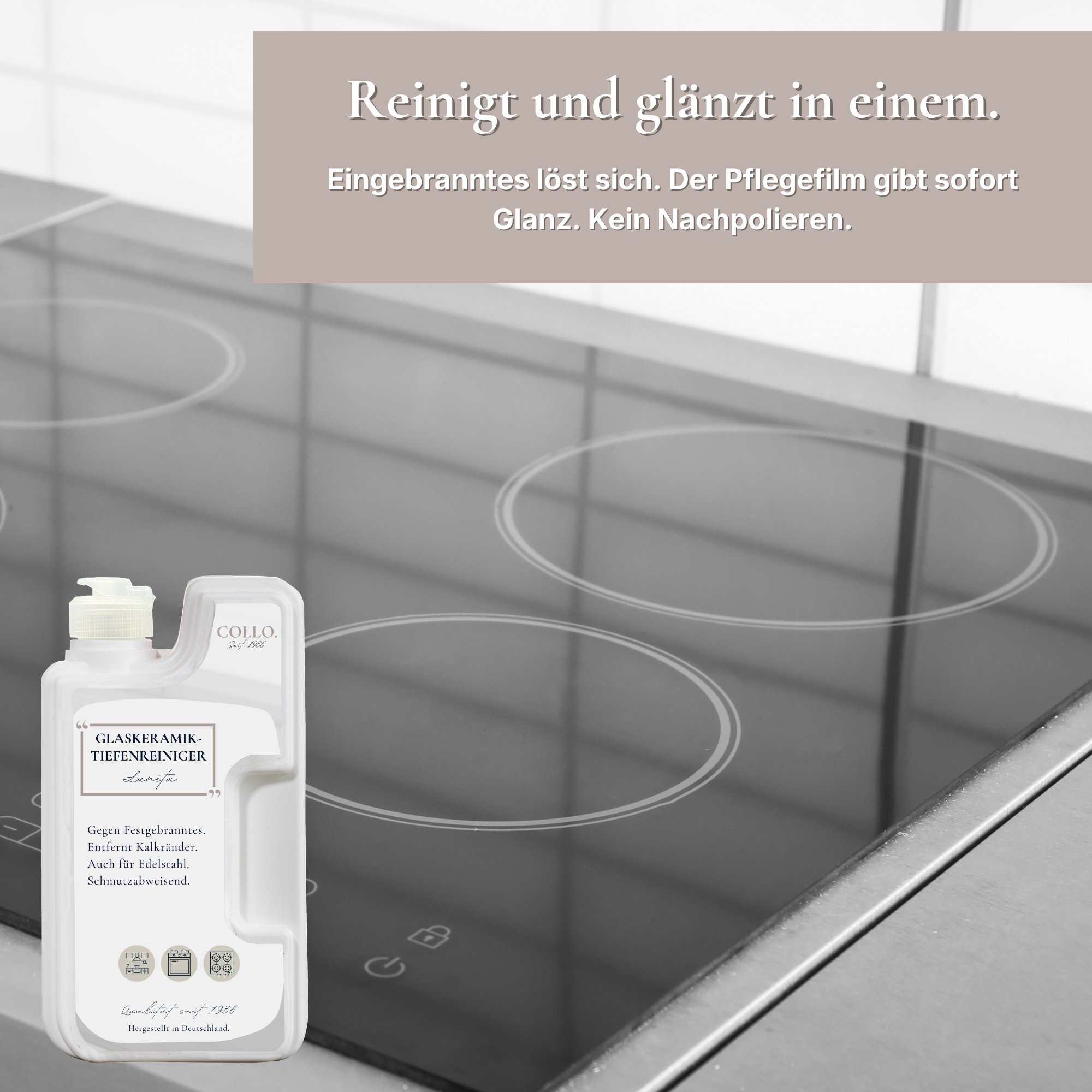 Luneta - Glaskeramik- und Ceranfeldreiniger | Edelstahlpflege