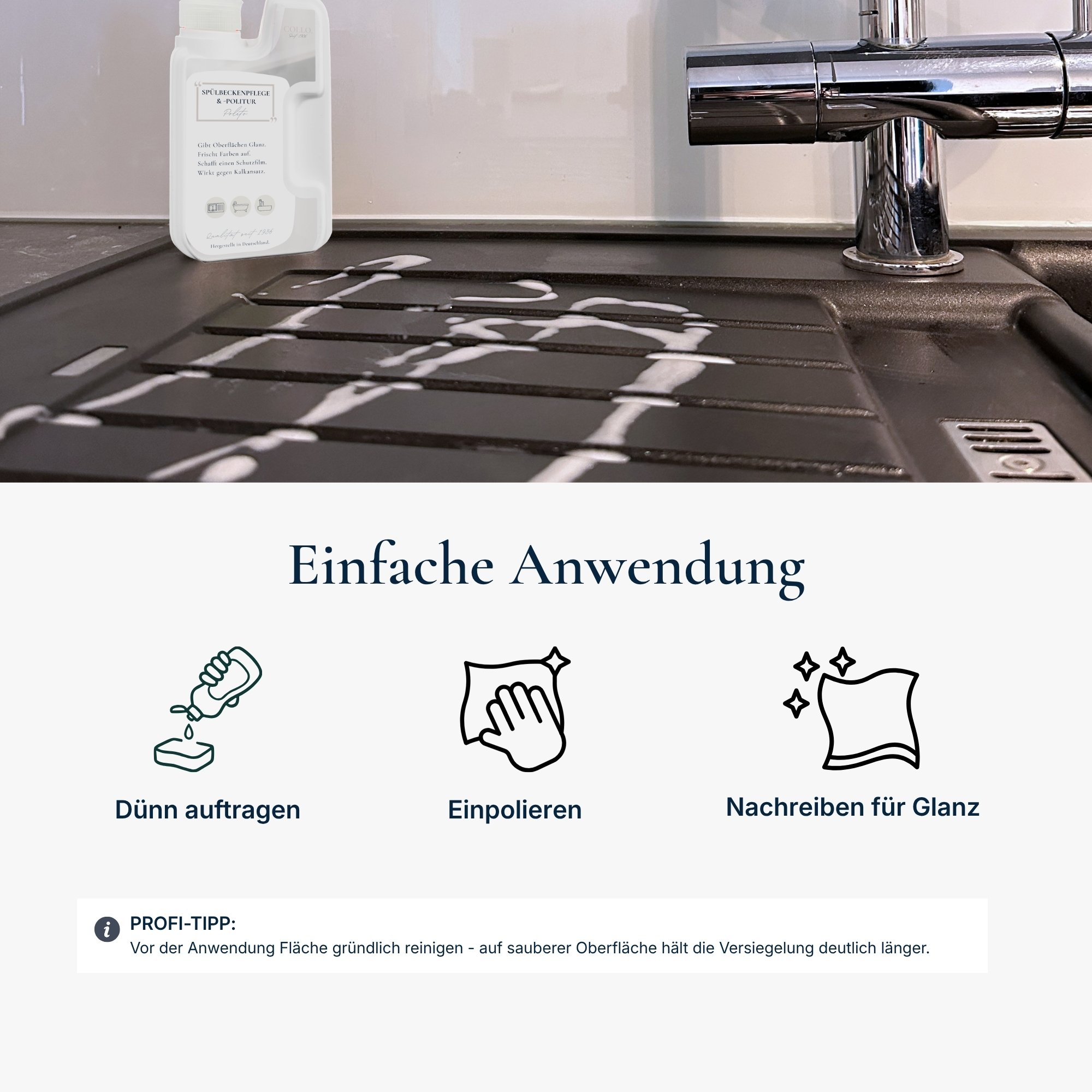 Polito - Spülbecken- & Keramik-Politur für Küche & Bad