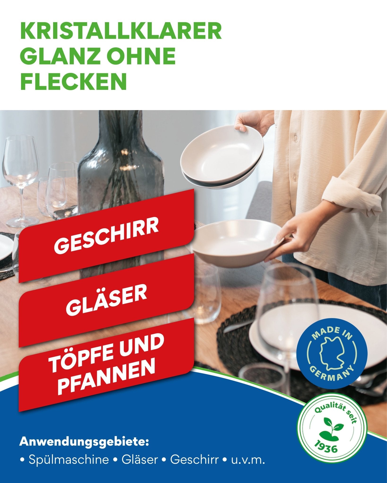 Klarspüler für strahlendes Geschirr