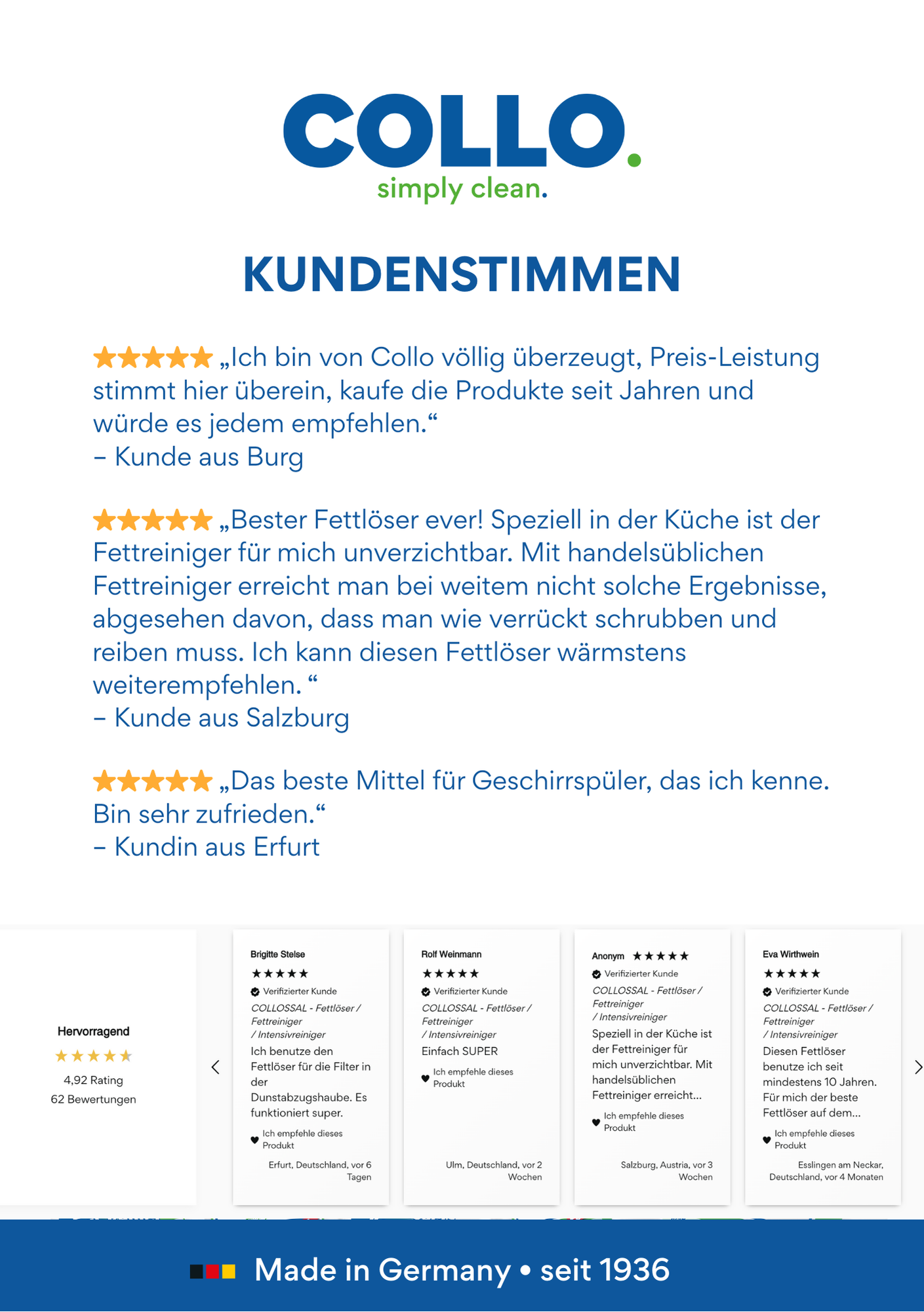 POS Infotafel - Kundenstimmen POS Infotafel - Kundenstimmen