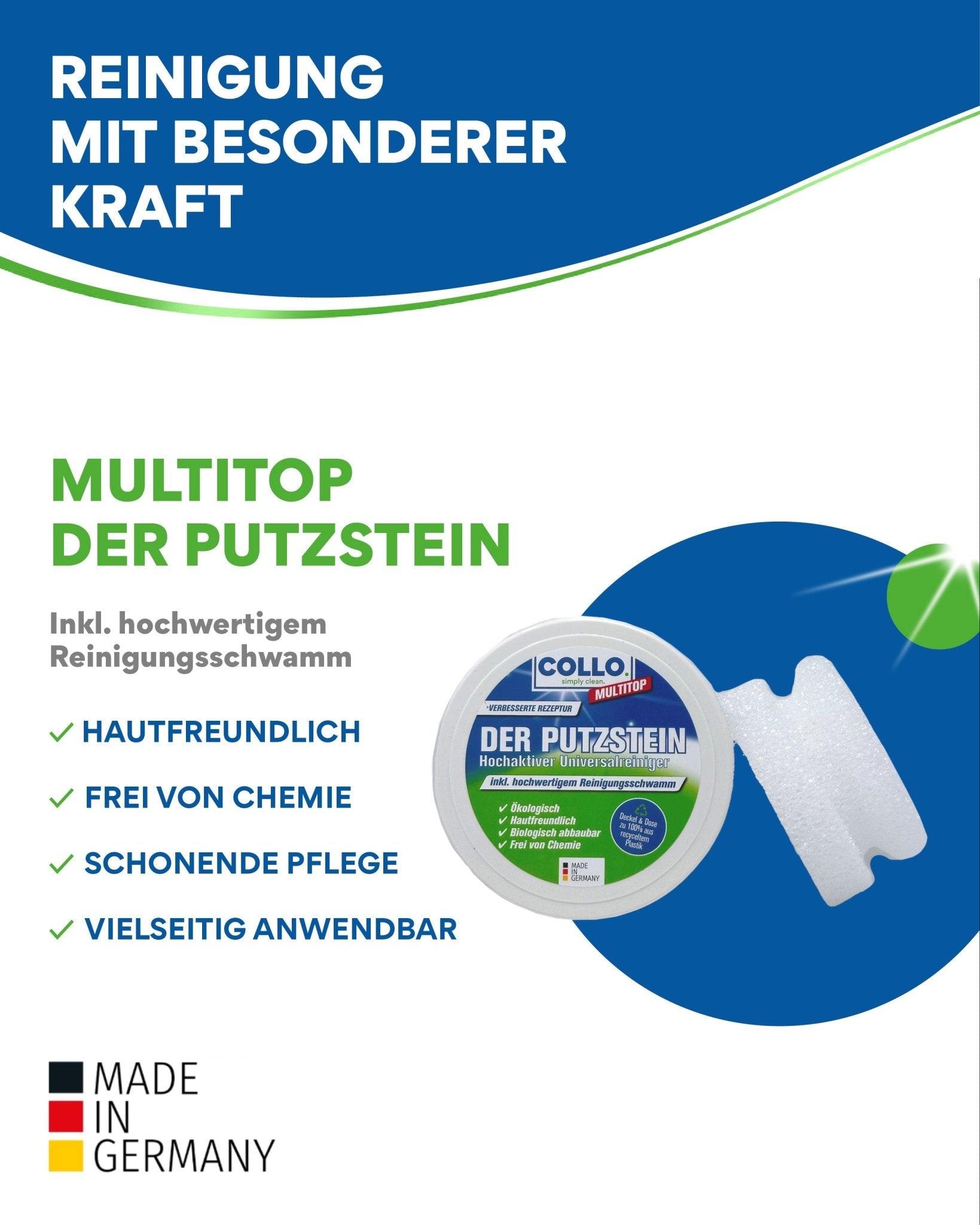 Multitop - Bio Putzstein | Nachhaltiger Universal Allzweckreiniger