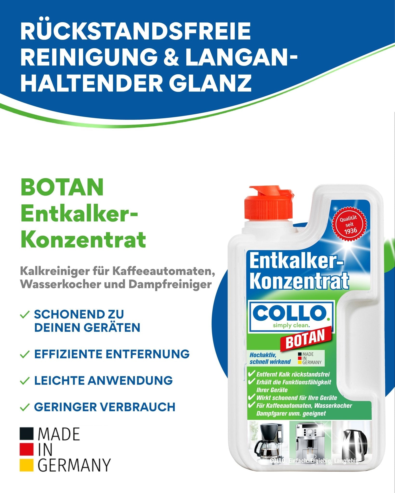 Botan - Entkalkerkonzentrat für Kaffeemaschinen